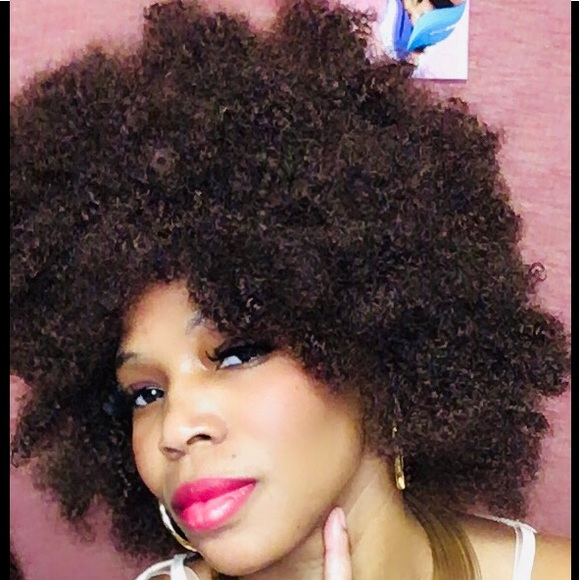 Beautiful Highlighted Hair Kinky Curly Wig Two Color To Choose From - Picture 6 of 13